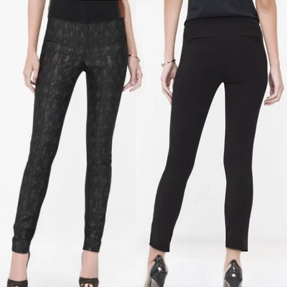 White House Black Market Pants - White House Black Market The Skinny Metallic Pants Sz 2